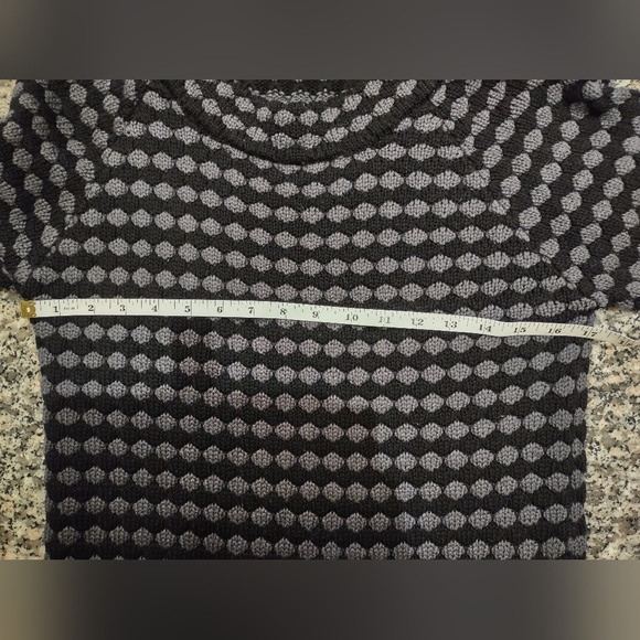 French Connection Mini Sweater Dress Size Small Wool Blend Black & Grey - Picture 5 of 6